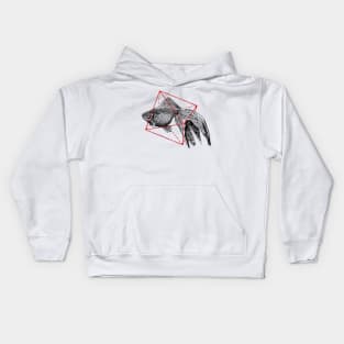 Fish in Geometrics Kids Hoodie